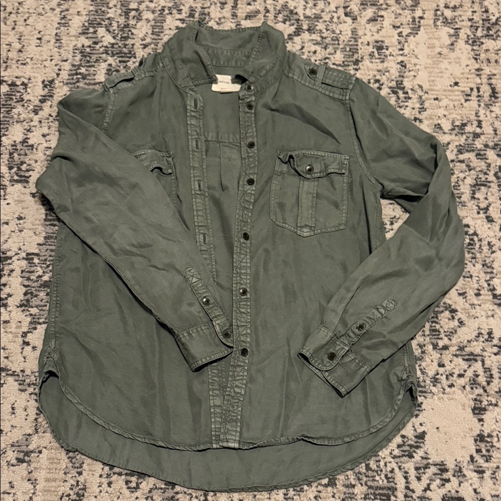 American Eagle Outfitters Green Long Sleeve Top